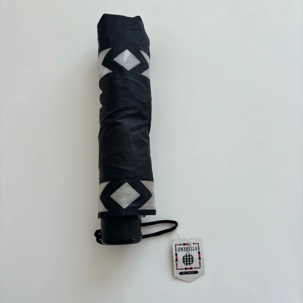black and white umbrella